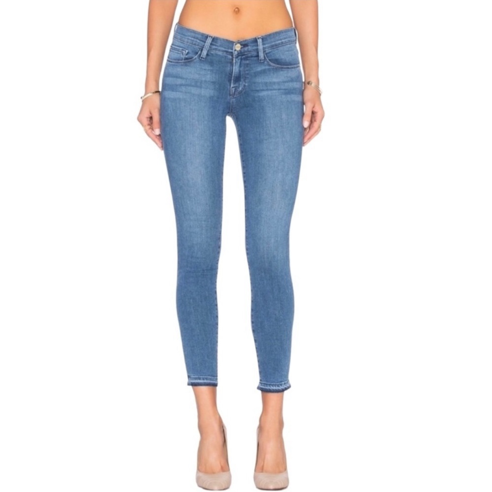 FRAME premium Denim le skinny de Jeanne crop jeans women size 27